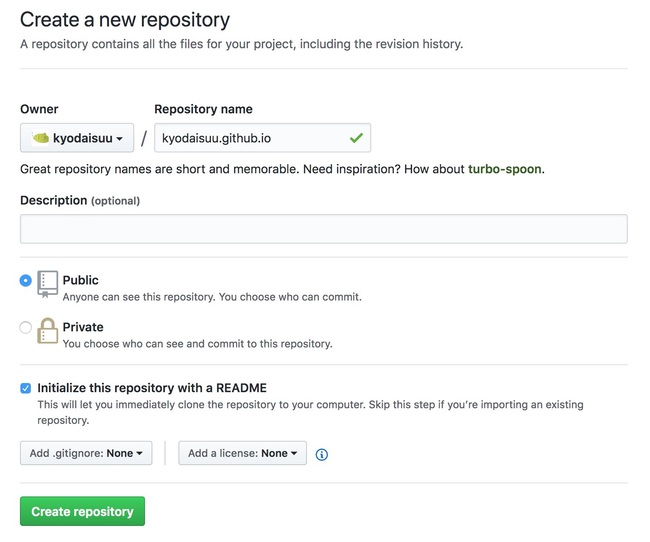 Create repository